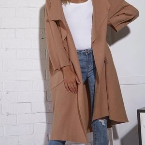 SNDYS. camel cardigan NWT